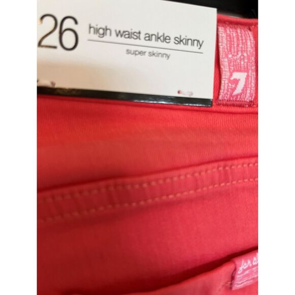 7 For All Mankind Womens Teens Size 26 Super Skinny Jeans NWT - Picture 2 of 9